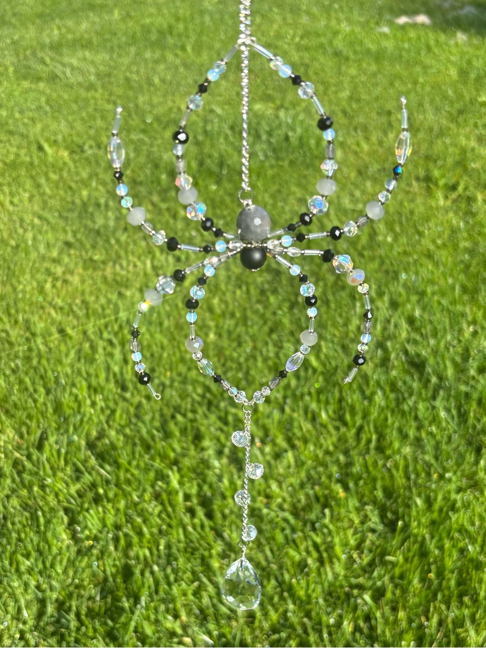 Handcrafted beaded Crystal Sun Catcher.